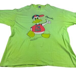 Vintage 80s Florida Duck T-Shirt - Size Large - Thrashed